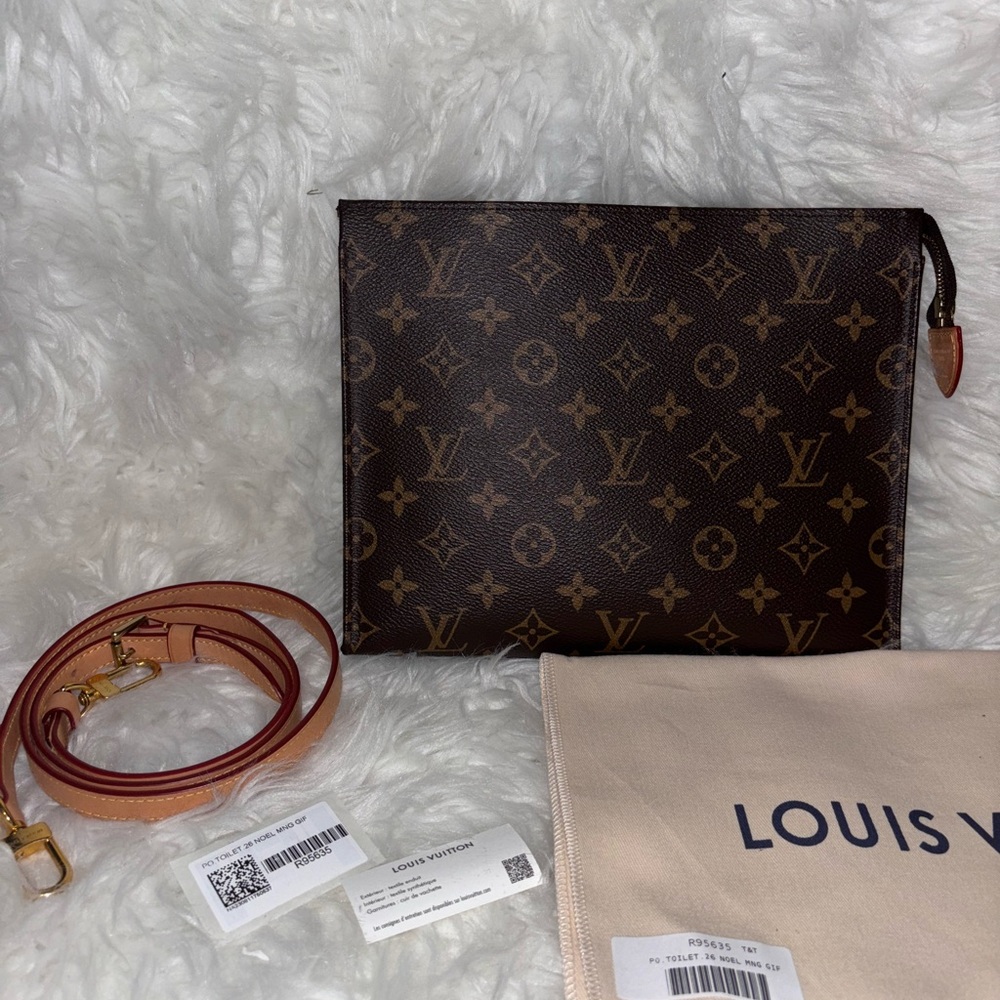 Louis Vuitton Brown Monogram Toiletry Bag